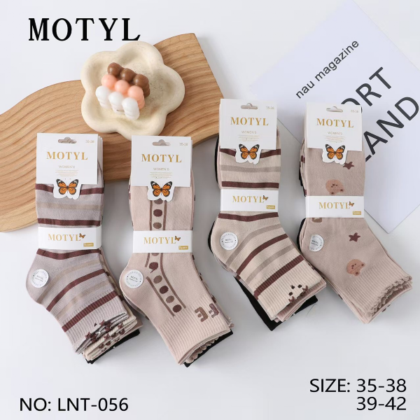 Skarpety damskie Roz 35-42, Mix kolor Paczka 40 szt